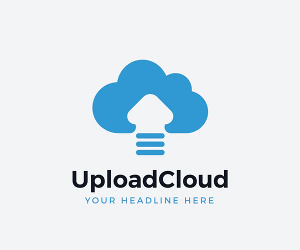Cloud Upload Logo Template