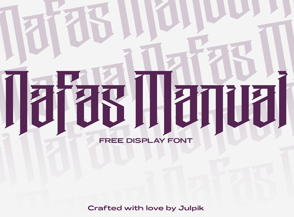 Nafas Manual Free Font