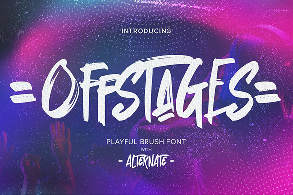 Offstages Strong Brush Script
