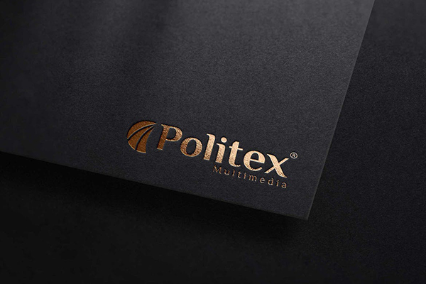 Black Paper Realistic Logo Mockup