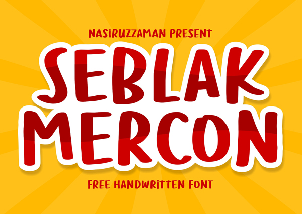 Seblak Mercon Free Font