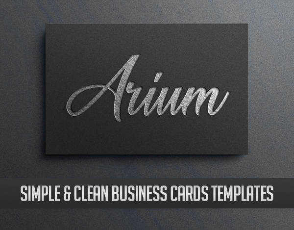 Clean and Minimal Business Cards Templates (28 Stand Out Designs)