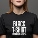 Post thumbnail of 25 Black T-Shirt Mockups For Your T-Shirt Design