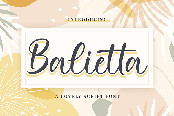 Balietta Lovely Script