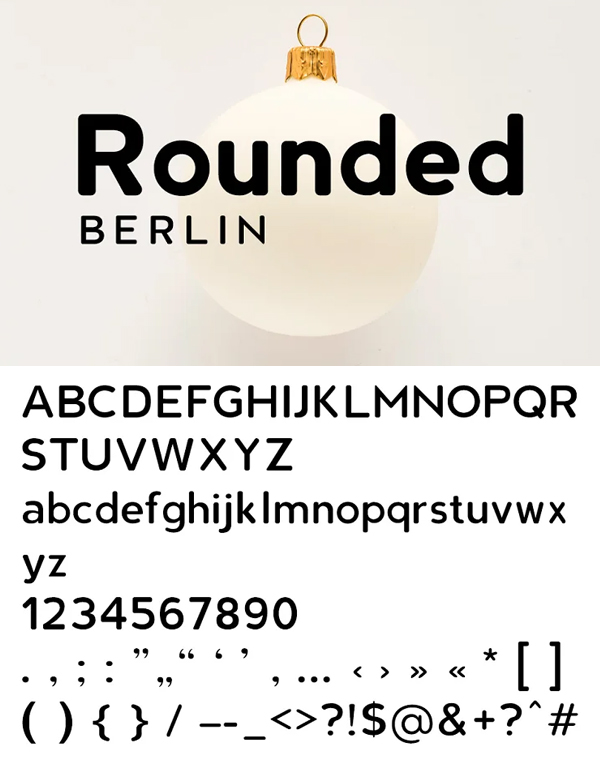 Berline Rounded Font