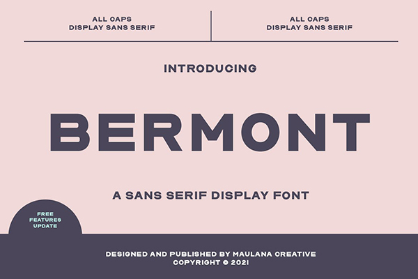 Bermont Sans Serif Display Font