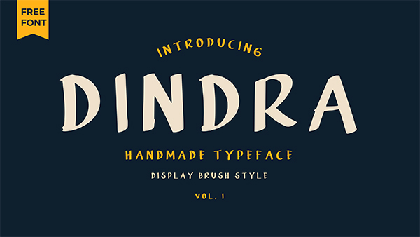 Dindra Handmade Free Font