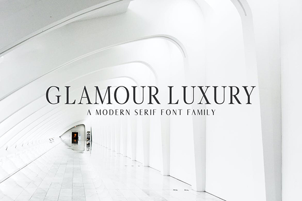 Glamour Luxury Serif Font Family