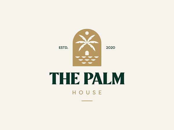 The Palm House Logo Design by Elif Kameşoğlu
