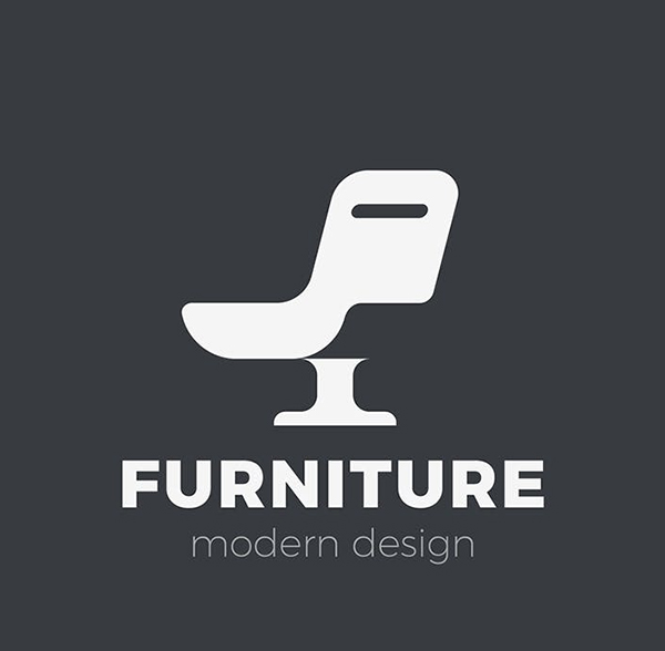 Logo Armchair Furniture Chair Negative space Logo