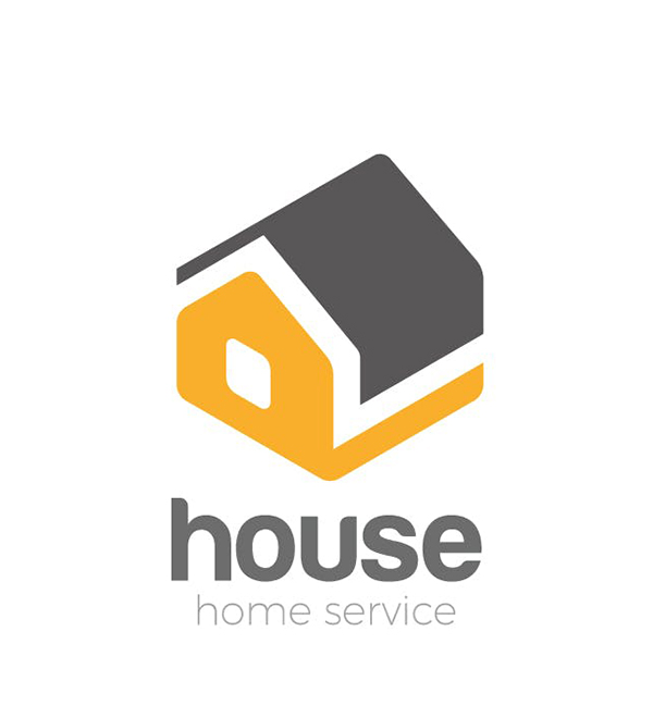 Logo House isometric abstract Household services