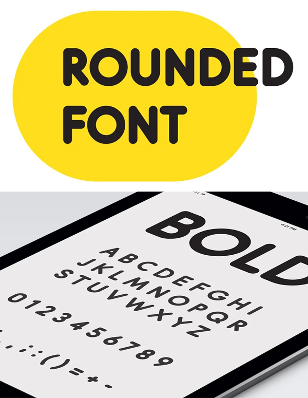 Modern Rounded Font