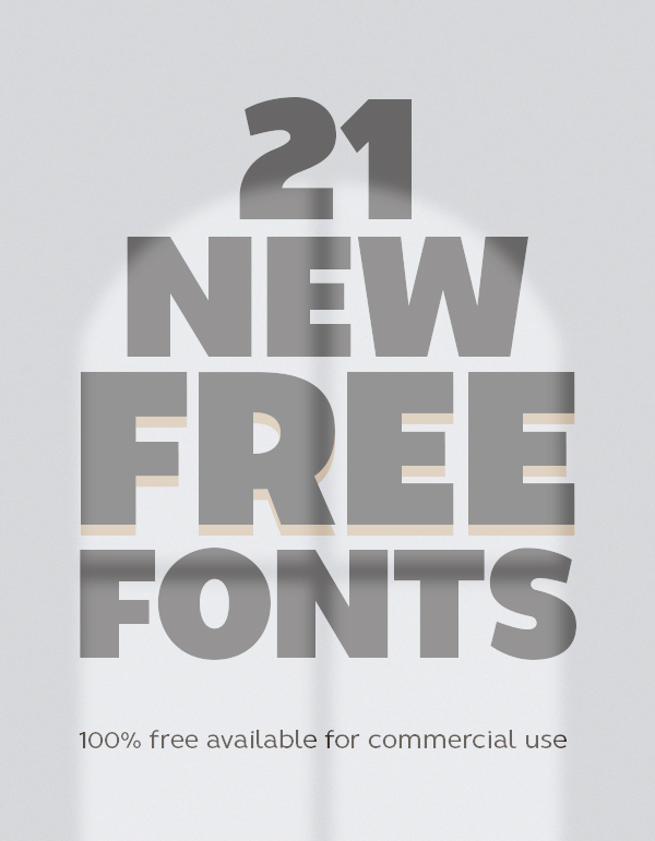 21 New Free Fonts For Graphic Designers