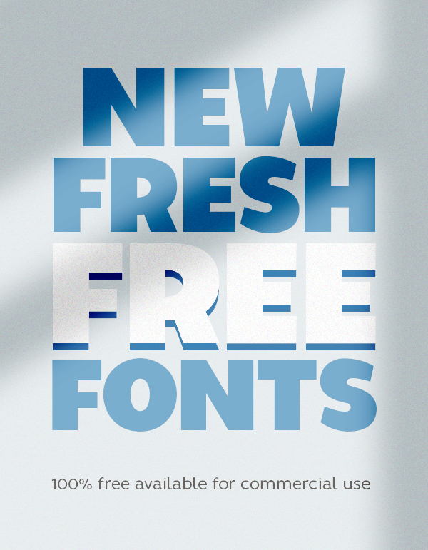 New Fresh Free Fonts (18 Fonts)