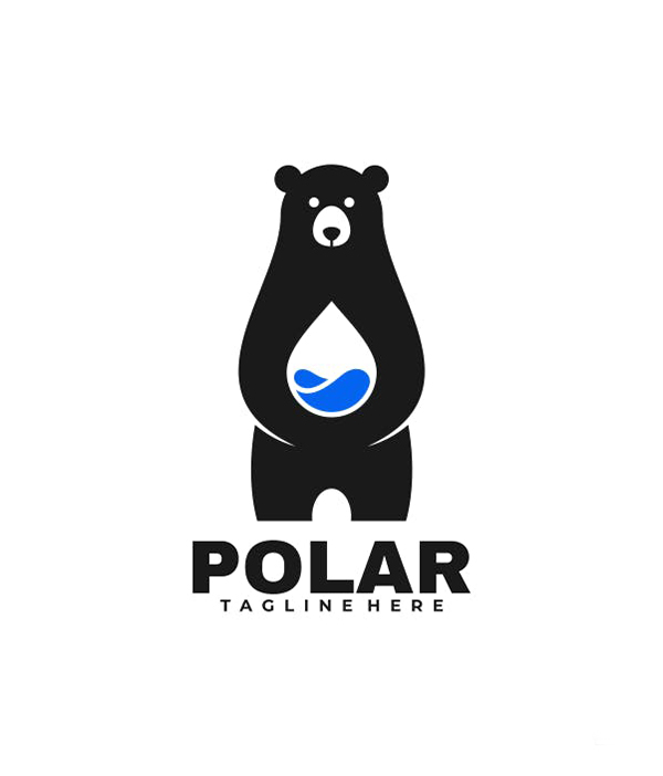 Polar Negative Space Logo