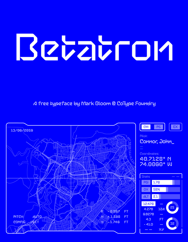 Betatron Free Font