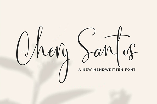 Chery Santos Handwritten Free Font