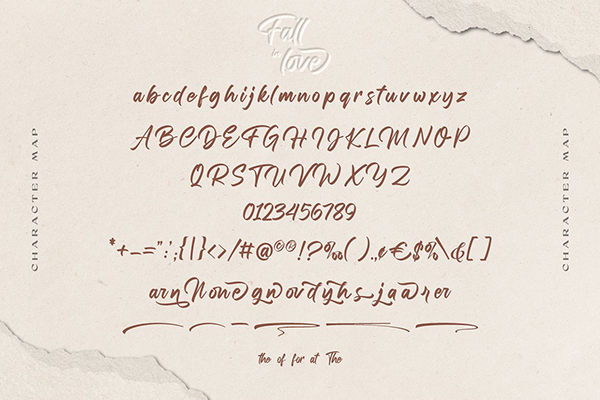 Fall in love Script Font