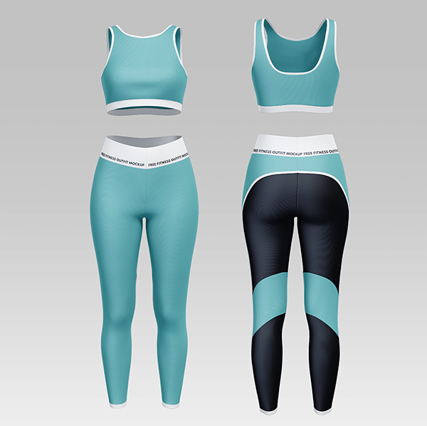 Free Fitness Outfit Apperal Mockups