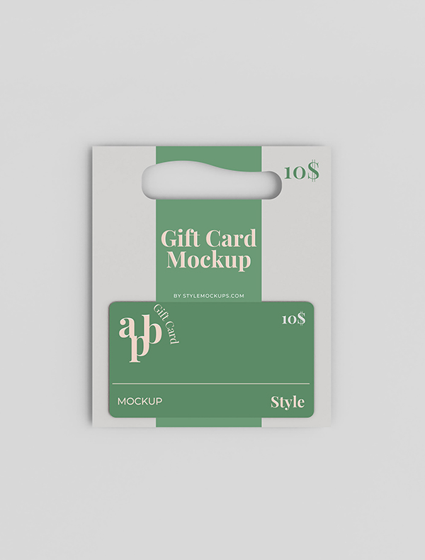 Free Gift Card Mockup