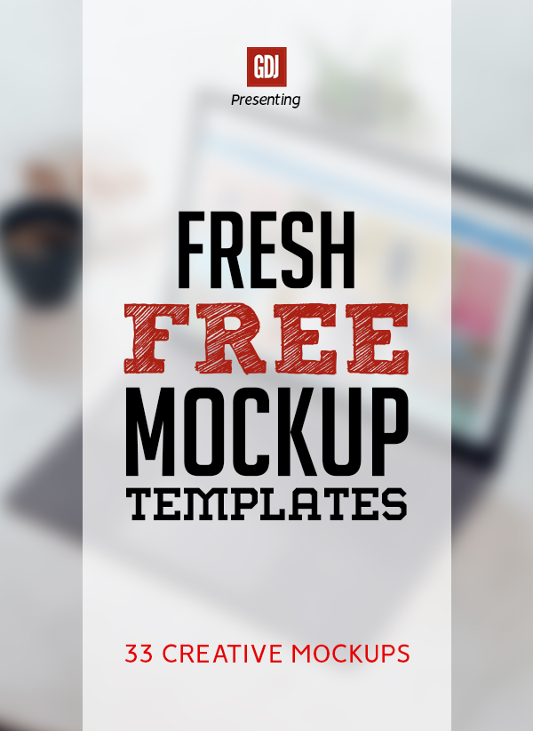 Free Mockup Templates: 33 Fresh Creative Mockup Designs