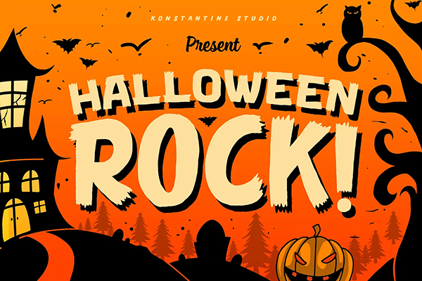 Halloween Rock Cute Horror Font