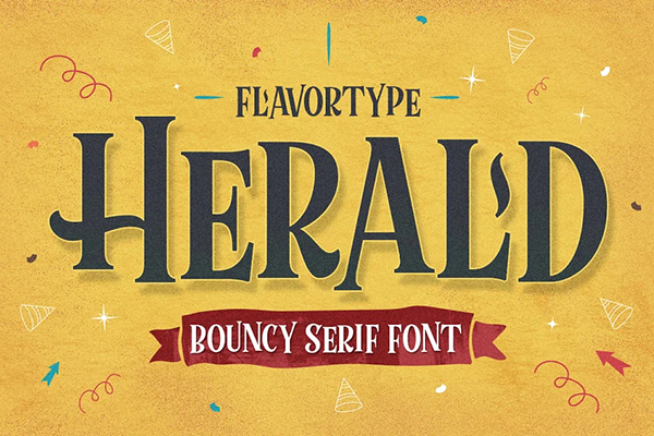 Herald Bouncy Font