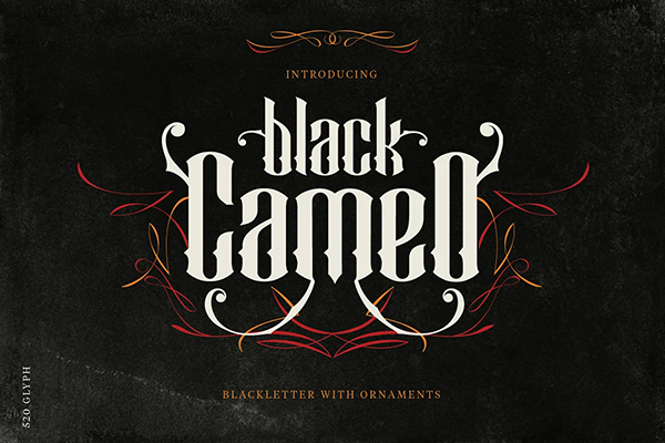  Black Cameo Font