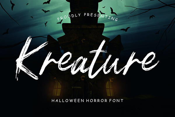Kreature Halloween Advertisement Font