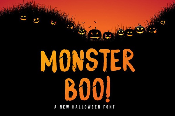 Monster Boo Halloween Font