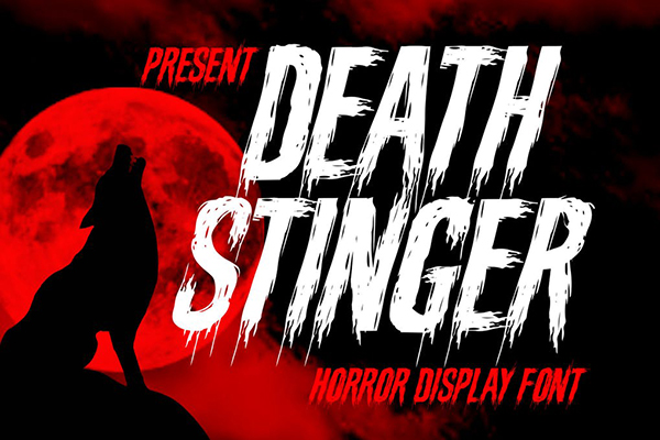 Death Stinger Halloween Horror Font