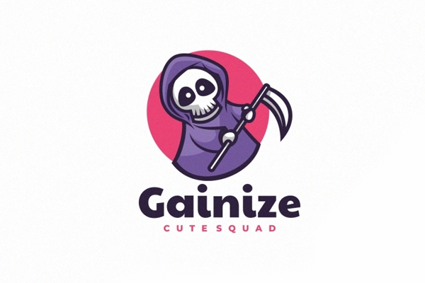 Gainize Mascot Logo Desig by Artnivora Studio
