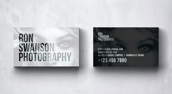Ron Photography Business Card Design