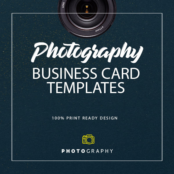 Creative Photography Business Card Templates PSD