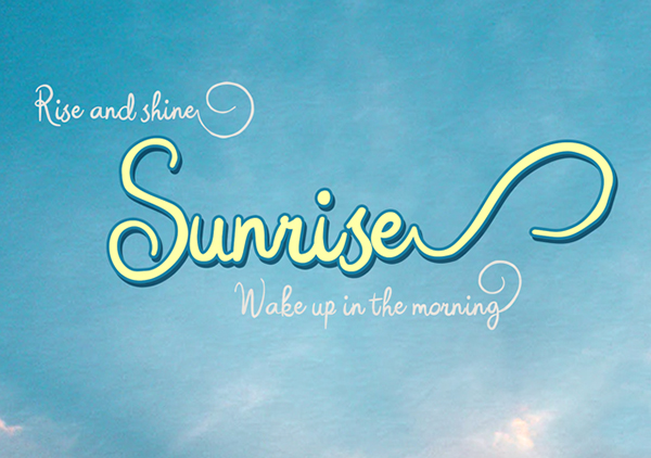 Sunrise Free Font