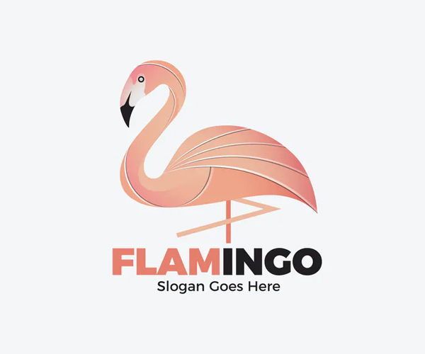Flamingo Animal Logo
