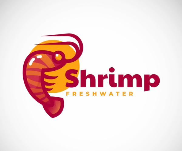 Shrimp Color Mascot Logo