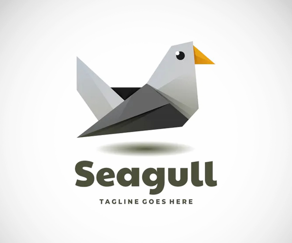 Seagull Low Poly Logo