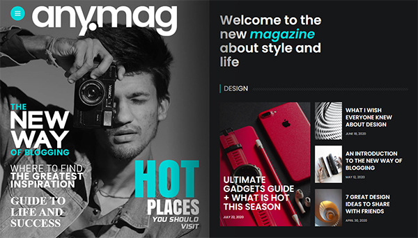 Anymag - Magazine Style WordPress Blog