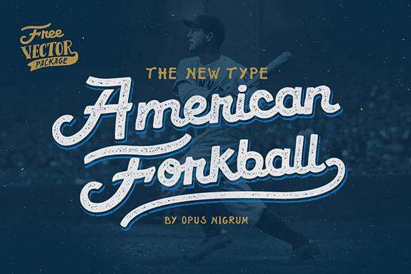 American Forkball Font