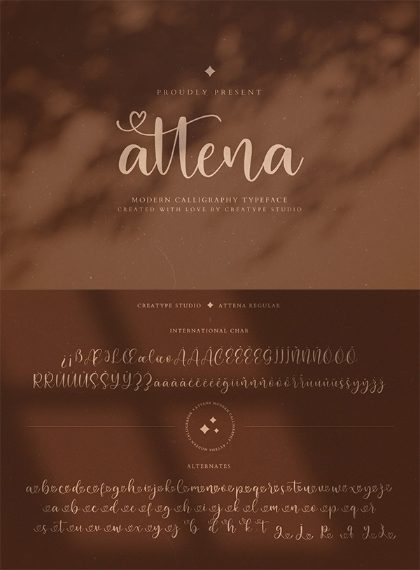 Attena Modern Calligraphy