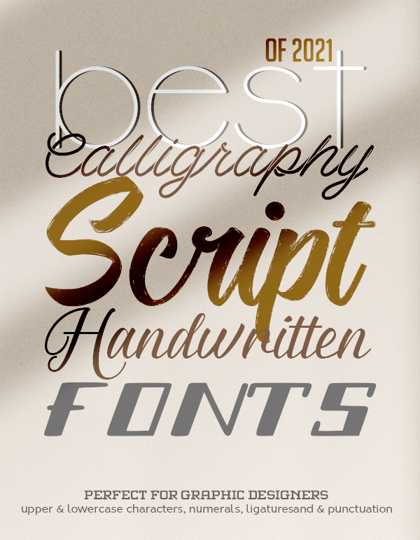 30 Best Calligraphy Script Fonts and Handwritten Fonts Of 2021