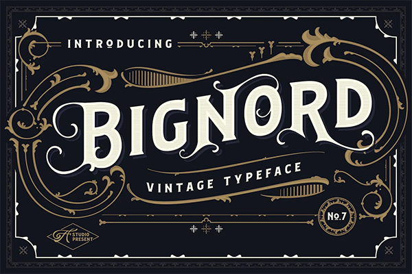 Bignord Vintage Font