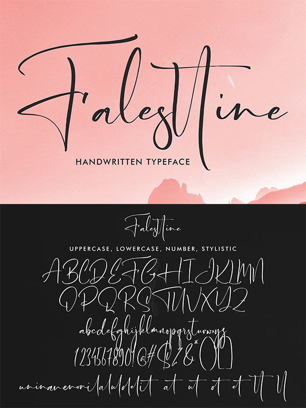 Fallestine Handwritten Font