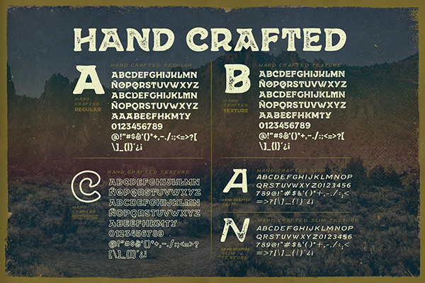 Hand Crafted Font