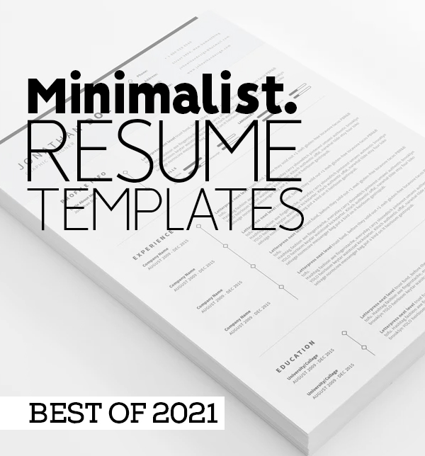 25 Best Minimalist Resume Templates Of 2021