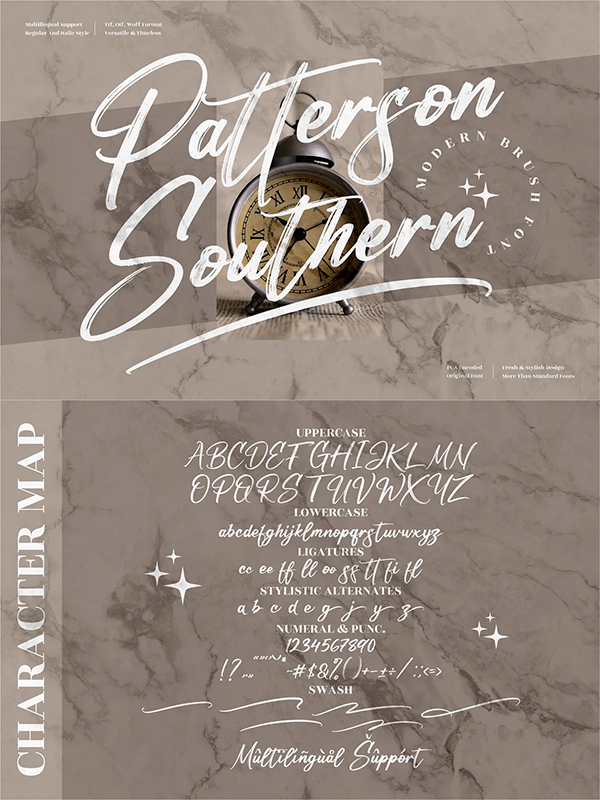 Patterson Southern Modern Brush Font