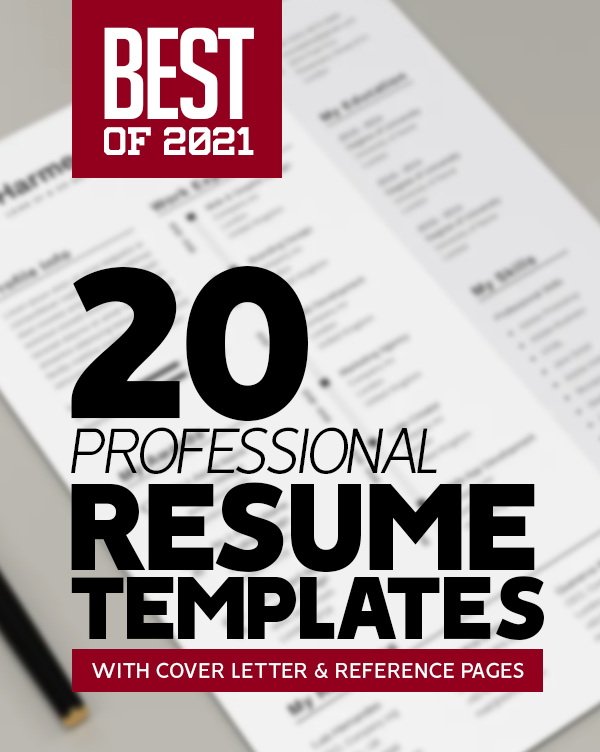 20 Professional CV / Resume Templates and Cover Letters