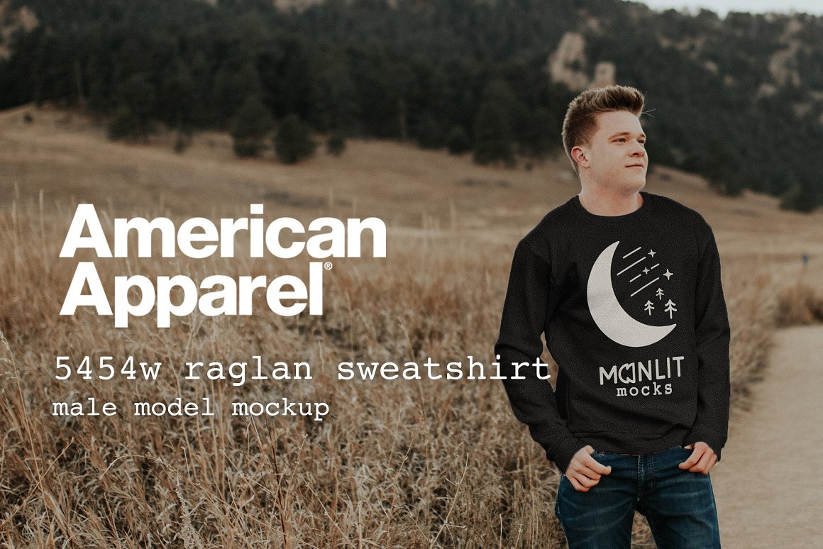 American Apparel Sweatshirt Mockup