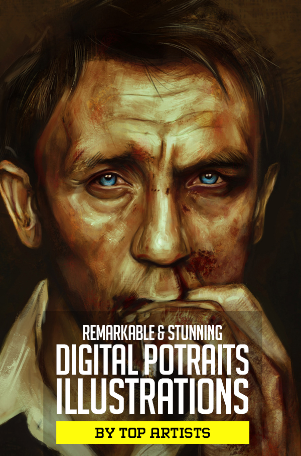 Amazing Digital Portrait Illustrations by Top Artists & Designers